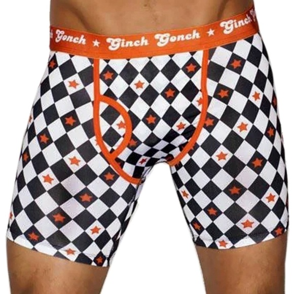 GINCH Gonch Statement Graphic Underwear Long Leg Boxer Briefs Backstage Pass NIP - Picture 2 of 7